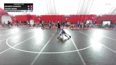 77 lbs 3rd Place Match - Maximus Chambers, Mauston Talons vs Vincent Zeiher, Super D