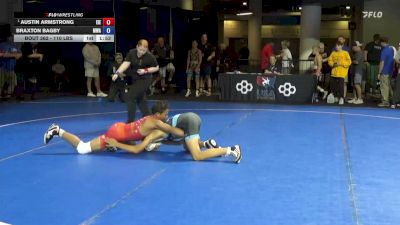 110 lbs Quarters - Austin Armstrong, East Idaho Elite vs Braxton Bagby, Moen Wrestling Academy