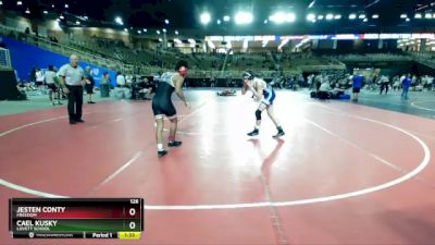 126 lbs Quarterfinal - Cael Kusky, Lovett School vs Jesten Conty, Freedom