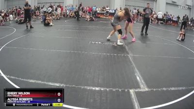 128 lbs Round 5 (8 Team) - Alyssa Roberts, Missouri Outlaws vs Emery Wilson, Full Circle