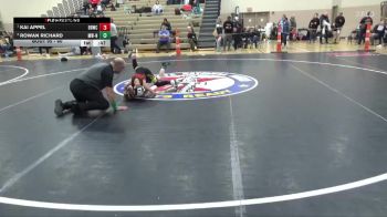 60 lbs Cons. Semi - Kai Appel, Dakota Boyz Wrestling Club vs Rowan Richard, MATPAC Wrestling - ND
