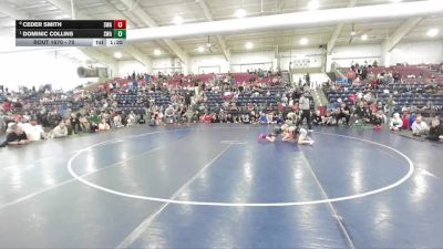 70 lbs 1st Place Match - Dominic Collins, Sanderson Wrestling Academy vs Ceder Smith, Sanderson Wrestling Academy