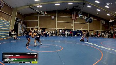 197 lbs Cons. Round 3 - DeShawn Cobbs, UT Tech vs Andre Leota, Snow College