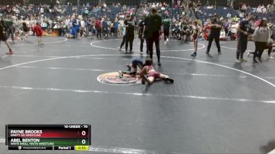 70 lbs Cons. Round 3 - Abel Benton, White Knoll Youth Wrestling vs Payne Brooks, Ninety Six Wrestling