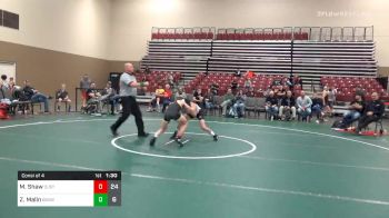 95 lbs Consolation - Maddox Shaw, Quest School Of Wrestling (PA) vs Zachary Malin, Badgerway White (WI)