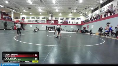 285 lbs Cons. Round 5 - Cade Whish, Colorado School Of Mines vs Trent Strong, Central Missouri