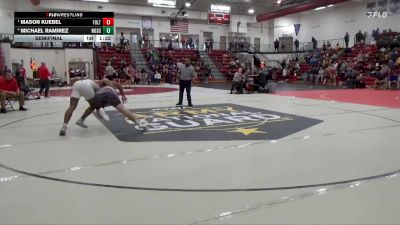 175 lbs Semifinal - Mason Kuebel, Fulton (H.S.) vs Michael Ramirez, North Scott (JV)