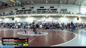 138 lbs Champ. Round 2 - Steven Hunter, Warren Wrestling Academy vs Carter Heriges, Red Cobra Wrestling Academy