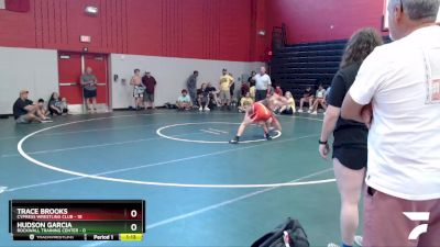 125 lbs Round 7 (8 Team) - Trace Brooks, Cypress Wrestling Club vs Hudson Garcia, Rockwall Training Center