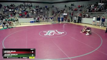 175 lbs Champ. Round 1 - Jayden Worley, Heritage Hills vs Jayden Bolin, Pike Central