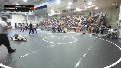 132 lbs 5th Place Match - Tyler Mason, La Mirada vs Joseph Whitford, Santiago Corona