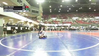 78 lbs 3rd Place Match - Aksel Polson, Thermopolis Wrestling Club vs Aiden Garcia, Heights Wrestling Club