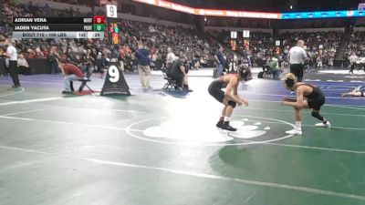 106 lbs Consi Of 16 #1 - Adrian Vera, North (CS) vs Jaden Yacuta, Porterville (CS)