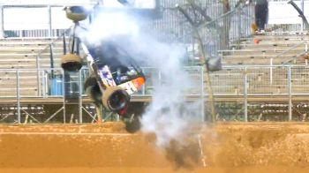 Saban Bibent Ok After Wild Qualifying Flip At Lawrenceburg Speedway