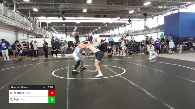 170 lbs Quarterfinal - David Nichols, UNATTACHED vs Zane Puff ...