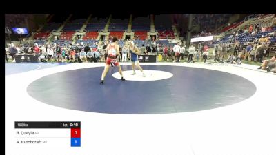 160 lbs Cons 32 #2 - Bruce Quayle, Arkansas vs Alexander Hutchcraft, Missouri