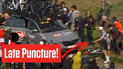 Mathieu van der Poel Survives Puncture