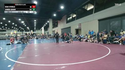 70 lbs Round 5 (6 Team) - Esai Steele, Moyer Elite vs James Shaw, Alabama Elite Gold