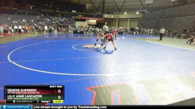 108 lbs Cons. Semi - Lilly Anne Lancaster, Port Angeles Wrestling Club vs Genesis Guerrero, Victory Wrestling-Central WA