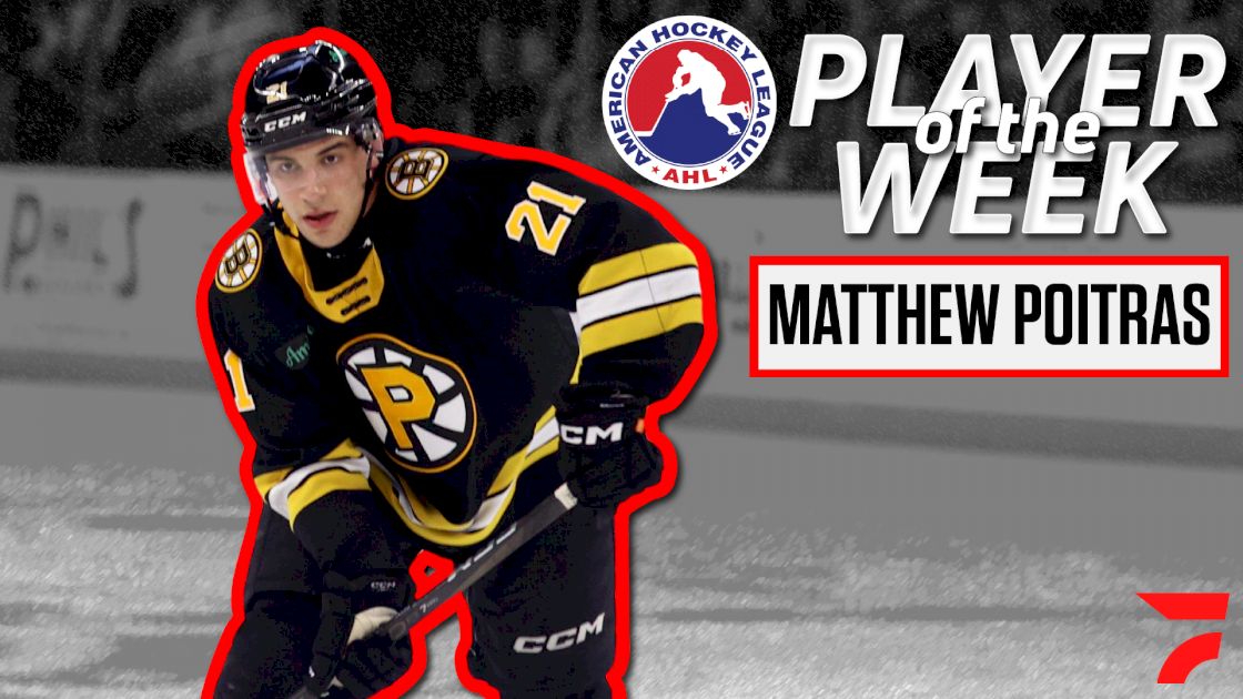 Matthew Poitras Named AHL Player Of The Week