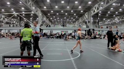 120 lbs Semis (4 Team) - Kaylee Dayhoff, Central Pennies Grit vs Princessstorm Woody, MWA