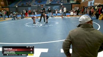 45-51 lbs Round 3 - Hayze Hatch, Empire Battle School vs Taze Pace, Morgan Wrestling Club