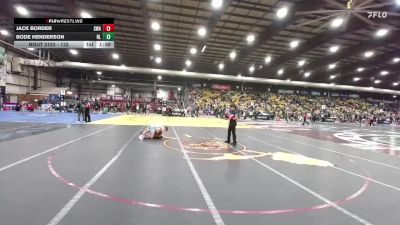132 lbs Champ. Round 2 - Jack Border, Siouxland Wrestling Academy vs Bode Henderson, Northern Lights