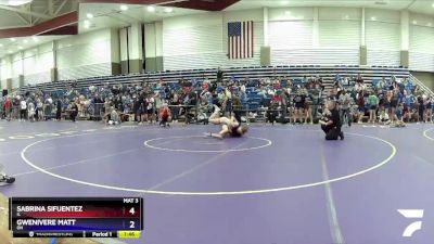 138 lbs Cons. Round 3 - Danni Swihart, MI vs Abby Vanderheyden, TN