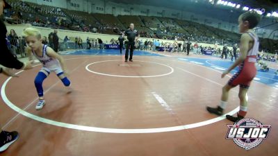 46 lbs Consi Of 4 - Louie Bringus, Greater Heights Wrestling vs Braxson Bas, Topeka Blue Thunder