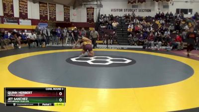 190 lbs Cons. Round 3 - Quinn Herbert, Loyola Academy vs Jet Sanchez, Archbishop Moeller