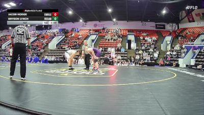 157 lbs Quarterfinals (8 Team) - Bryson Lynch, Freeland HS vs Jacob Hodge, Fowlerville HS