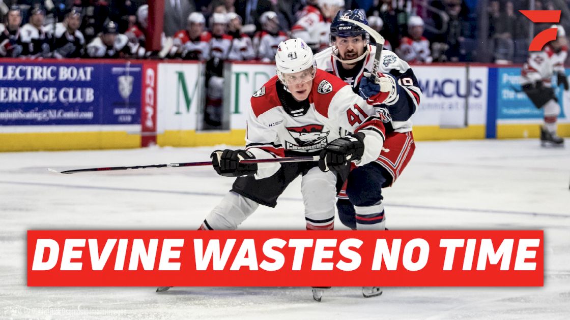Jack Devine Puts Up Two Points In First Period Of Pro Debut