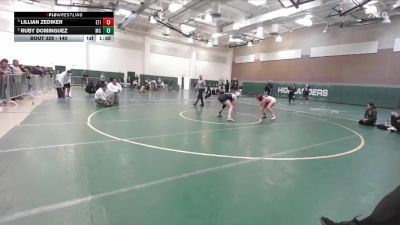 140 lbs Semifinal - Lillian Zediker, Etiwanda vs Ruby Dominguez, Mira Costa