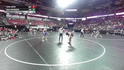 175 lbs Champ. Rd Of 16 - Axel Dock, Oostburg vs Max Peterson, Lena