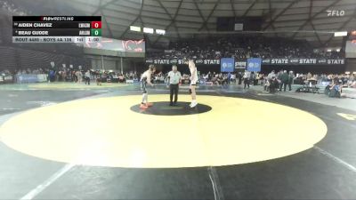 Boys 4A 138 lbs Cons. Round 2 - Aiden Chavez, Lake Washington vs Beau Gudde, Arlington