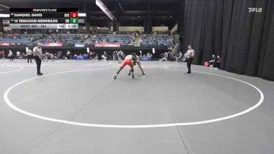 184 lbs Cons. Round 3 - Zahquel Davis, Brewton-Parker vs 16 Temuujijn Mendbileg, Dakota Wesleyan