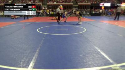 151 lbs Champ. Round 2 - Peyton Thomas, Corvallis vs Kolter Hernandez, Bearcats Wrestling Club Helena