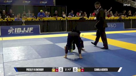Camila Acosta vs Presley R Owensby 2026 Pan Kids Jiu-Jitsu IBJJF Championship