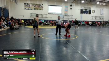 157 lbs Cons. Round 2 - Caleb Eide, Canby vs Fela Elenitoba-Johnson, Tualatin