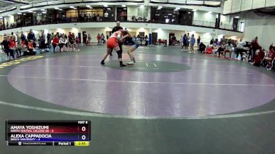 117 lbs Round 2 (16 Team) - Alexa Cappadocia, Brock University vs Amaya Yoshizumi, North Central College (B)