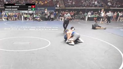 D 1 190 lbs Champ. Round 1 - Caleb Shartle, St. Paul`s vs Gracen Bader, Holy Cross