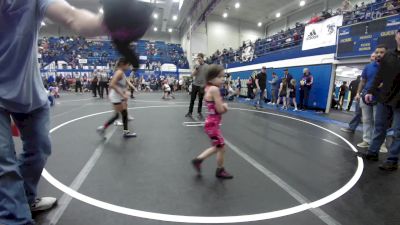 62 lbs Rr Rnd 1 - Adalena Chay, Harrah Little League Wrestling vs Lakely Kraft, Bridge Creek Youth Wrestling