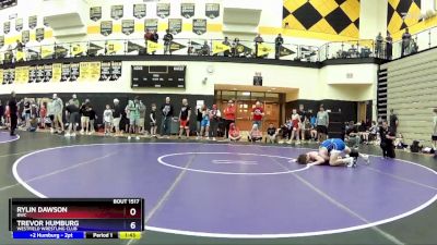 125 lbs Champ. Round 1 - Rylin Dawson, BWC vs Trevor Humburg, Westfield Wrestling Club