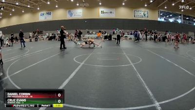 88 lbs Round 4 (6 Team) - Daniel Corbin, Mat Assassins Black vs Cruz Evans, Kardiac Kidz