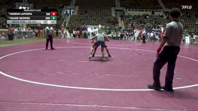 7A 144 lbs Cons. Round 3 - Kalen George, Alma Bryant vs Roman Laposta, Fairhope