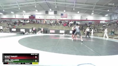 285 lbs Cons. Round 4 - Nigel Williams, UNC Pembroke vs Wyatt Bailey, Ashland