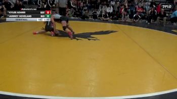 110 lbs Semifinal - Kylee Adams, Newton vs Aubrey Hoveland, Mason City