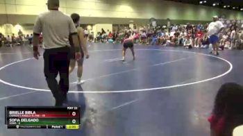 135 lbs Round 5 (6 Team) - Brielle Bibla, Charlie`s Angels-FL Pnk vs Sofia Delgado, SOWA