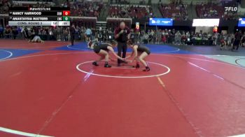 123 lbs Cons. Round 3 - Anastaysia Watters, Lockwood Wrestling Club vs Nancy Harwood, Browning Indians