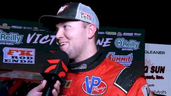 Bobby Pierce Reacts To Fifth Slocum 50 Win After Last Lap Pass
